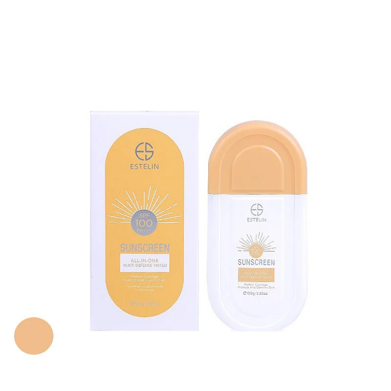 کرم ضد آفتاب رنگی استیلن، SPF 100، مدل All-In-One، مناسب انواع پوست با تنالیته متوسط و حجم 100 میلی‌لیتر، ضدآب، محافظت‌کننده در برابر اشعه‌های UVA و UVB و مرطوب‌کننده، PA+++، آبرسانی عمیق و طولانی‌مدت پوست، با ماندگاری 2 ساعته