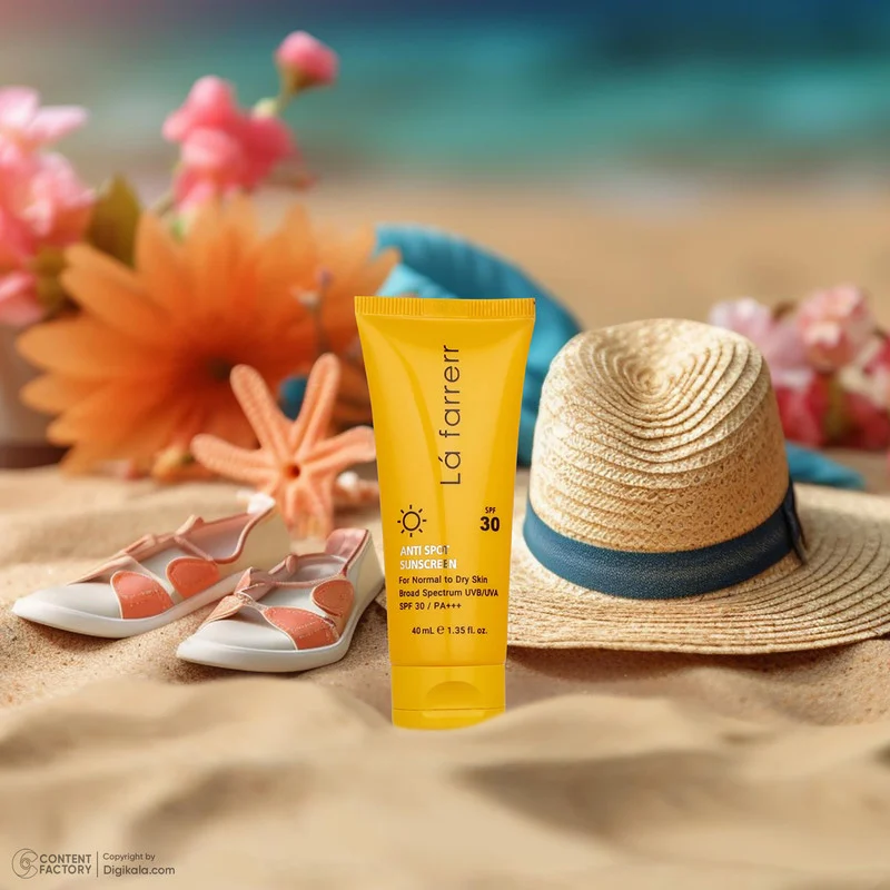 کرم ضدآفتاب و ضدلک بی‌رنگ لافارر مدل SPF30، مناسب پوست‌های خشک و معمولی، حجم 40 میلی‌لیتر
