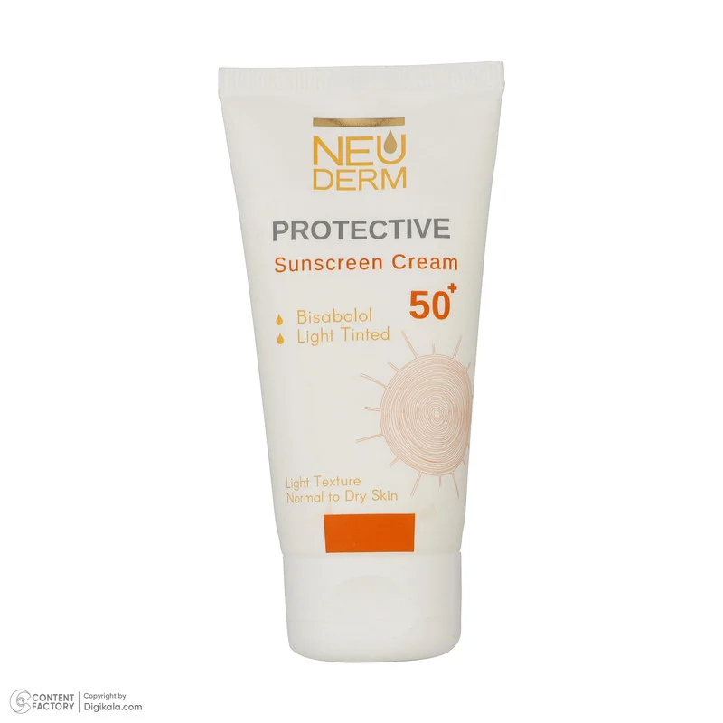 کرم ضد آفتاب بدون رنگ نئودرم SPF 50 مدل Highly Protective ‌مناسب پوست های نرمال تا خشک حجم 50 میلی‌لیتر