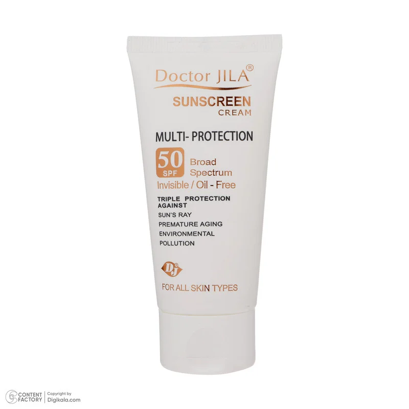 کرم ضد آفتاب دکتر ژیلا سری Multi Protection مدل Invisible حجم ۵۰ میلی لیتر