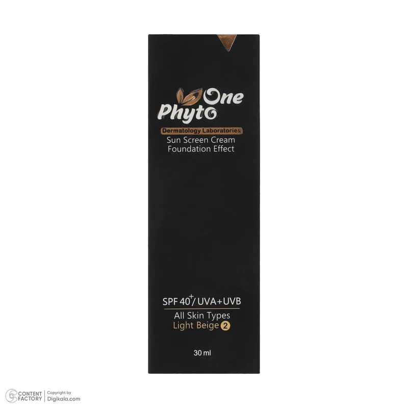 کرم ضد آفتاب رنگی فیتو وان SPF 40 مدل 981 ‌حاوی ‌محافظ UVA و UVB مناسب انواع پوست‌ حجم 30 میلی‌لیتر