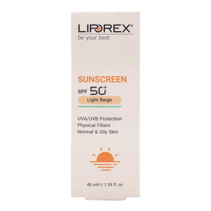 کرم ضد آفتاب رنگی لیپورکس SPF 50 مدل L-O ‌مناسب پوست‌های چرب و معمولی حجم 40 میلی‌لیتر